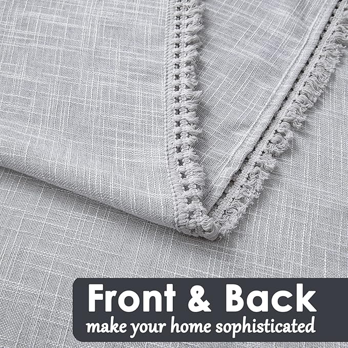 Beda Home Tassel Linen Textured Swag Valances - Image 3