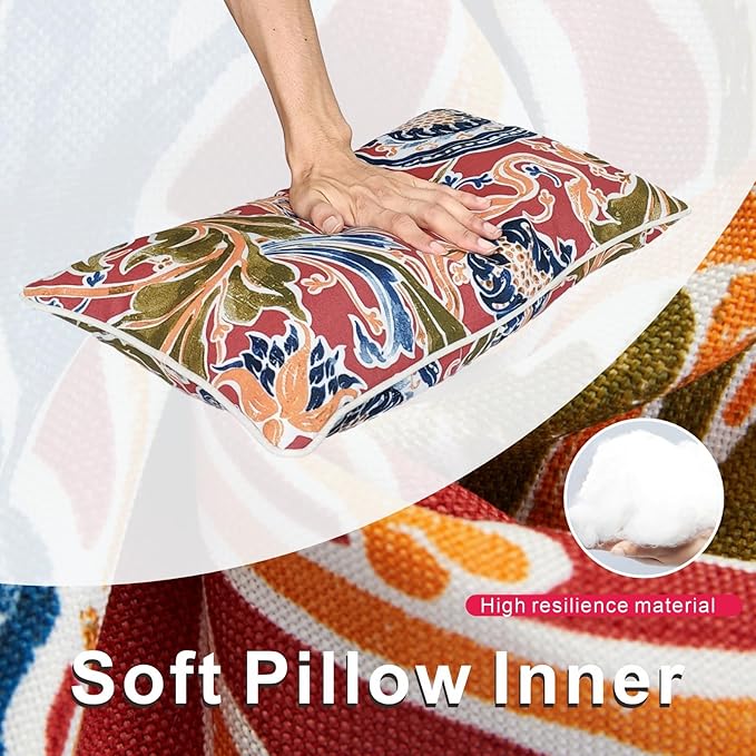 JMGBird Outdoor Lumbar Pillows Set of 2 - Image 3