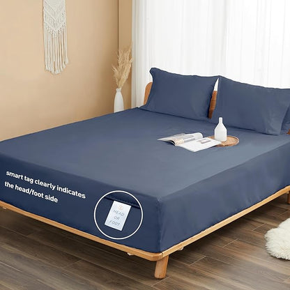 Sunflower Twin Fitted Sheet, 1-Piece Deep Pocket Fitted Bottom Sheet 15" - Image 7
