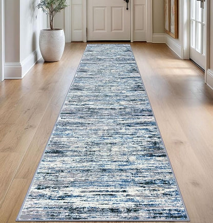 Modern Abstract Runner Rug 2.6x14 by lansny