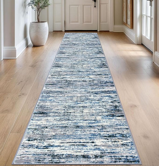 Modern Abstract Runner Rug 2.6x14 by lansny