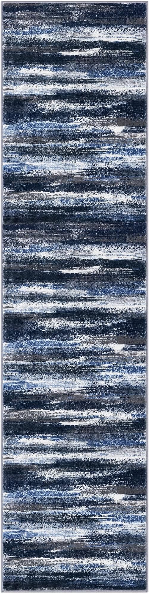 Modern Abstract Hallway Runner Rug - Image 9