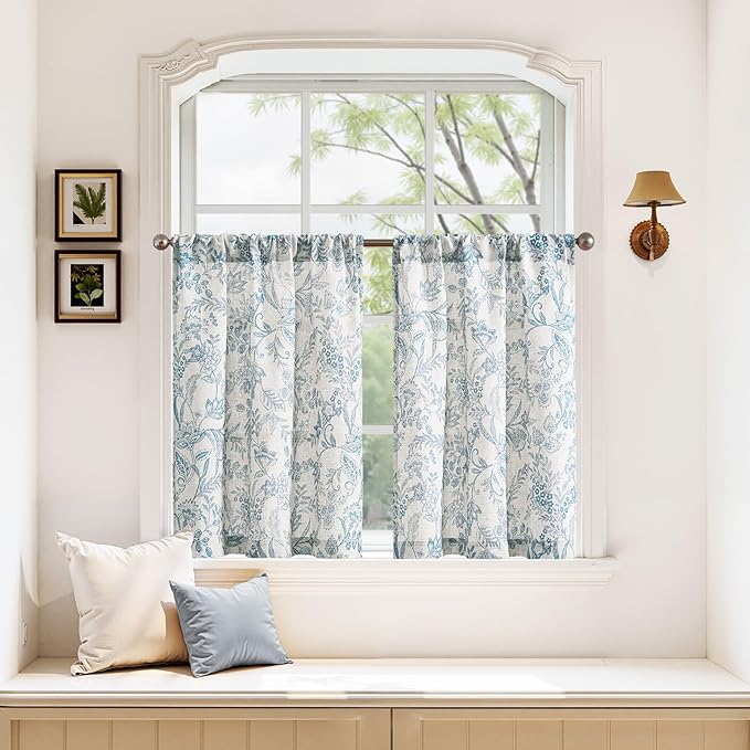 jinchan Floral Kitchen Curtains - Image 2