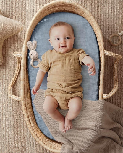 Blissful Diary Muslin Bassinet Sheets - Image 3