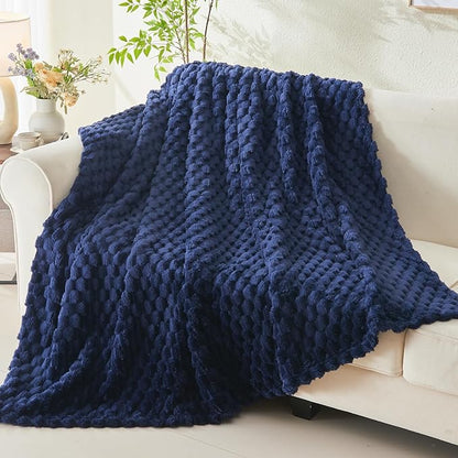 NEWCOSPLAY Super Soft Throw Blanket Dark Navy Premium Silky Flannel Fleece 3D - Image 3