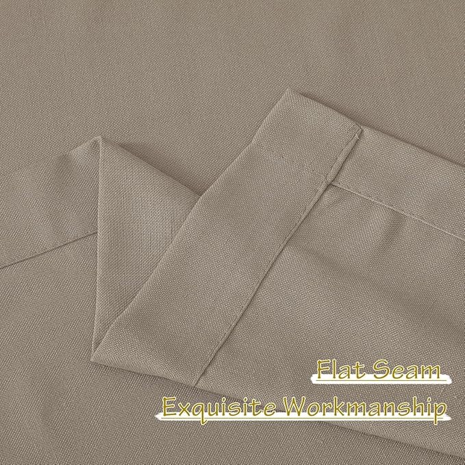 NICETOWN Thick Flax Linen Living Room Curtains 108 inches Long, Pinch Pleated - Image 9