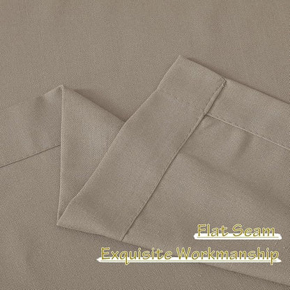 NICETOWN Thick Flax Linen Living Room Curtains 108 inches Long, Pinch Pleated - Image 9