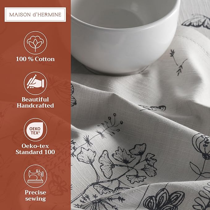 Maison d' Hermine Cloth Napkins Set of 4 100% Cotton Everyday Reusable Square - Image 2