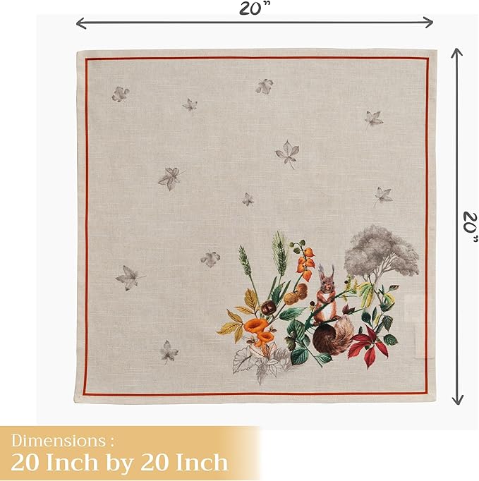 Maison d' Hermine Cloth Napkins Set of 4 100% Cotton - Image 4