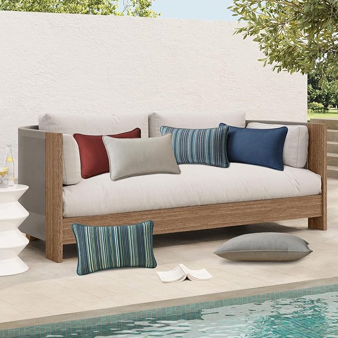 Sunbrella Decorative Outdoor Water Repellent Throw Pillows - Image 7