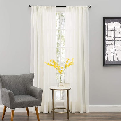 SmartSheer Thermoregulating Semi-Sheer Curtains – Energy-Saving Privacy Panels by SmartSheer