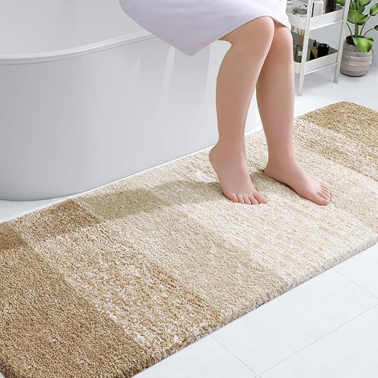 OLANLY Bathroom Runner Rugs 70x24, Extra Soft Absorbent Microfiber Bath Rugs by OLANLY