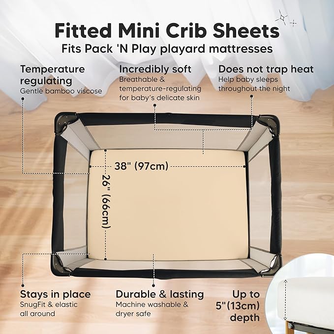 Pack and Play Sheets Fitted - Image 2