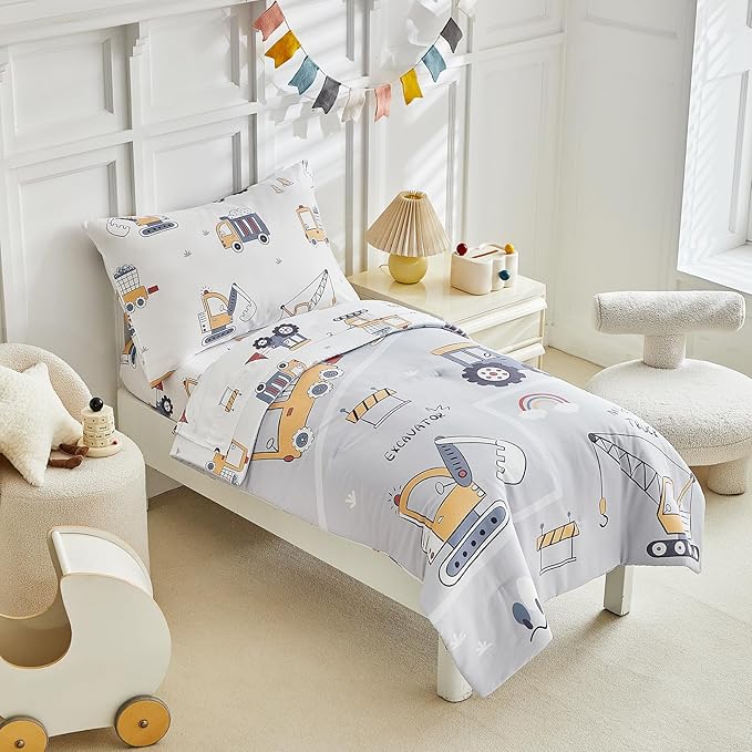 JHXHMX 4 Pieces Toddler Bedding Set - Image 2