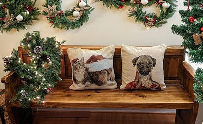 Pug Renaissance Dog Throw Pillow Cover - Image 9