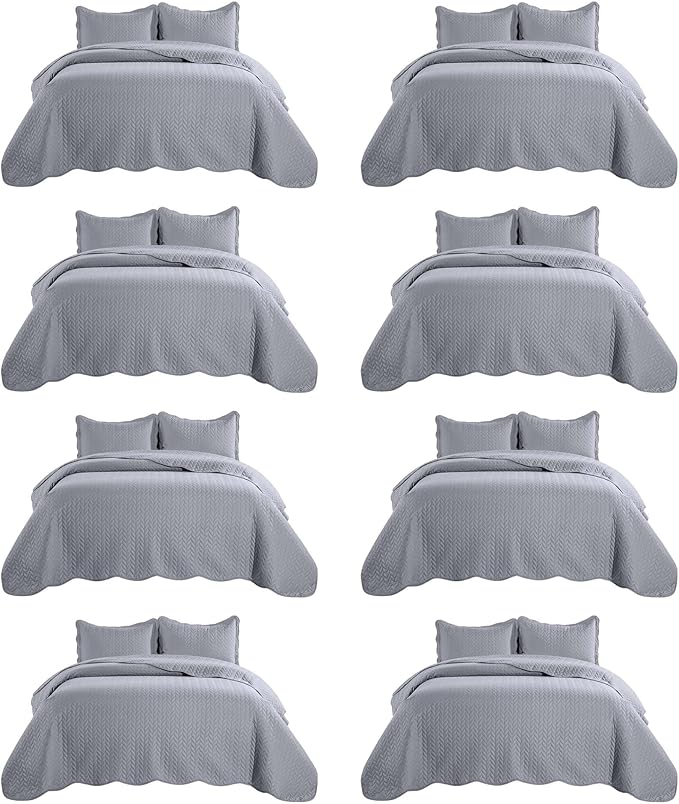 IR Imperial Rooms 8 Pack California King Quilt Bedding Set by IRImperialRooms