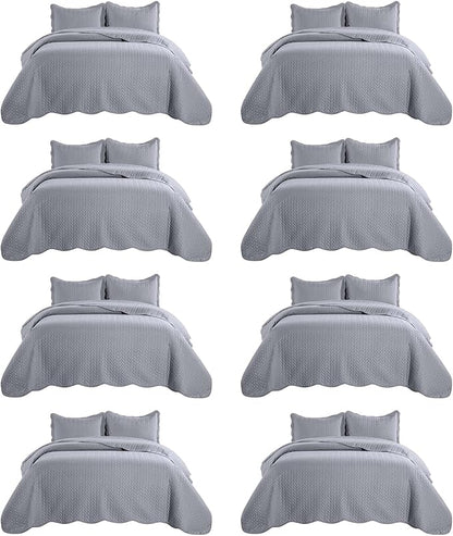 IR Imperial Rooms 8 Pack California King Quilt Bedding Set by IRImperialRooms