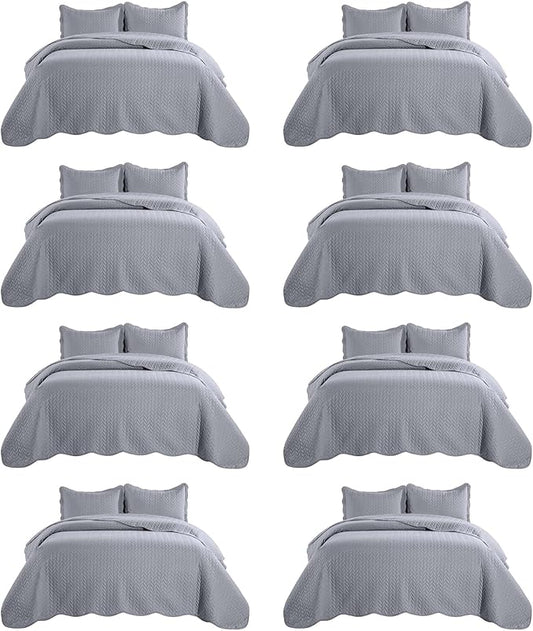 IR Imperial Rooms 8 Pack California King Quilt Bedding Set by IRImperialRooms