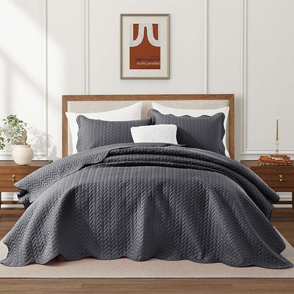 IR Imperial Rooms 8 Pack Quilt King Size Bedding - Image 3