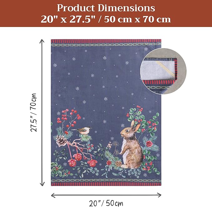 Maison d' Hermine Kitchen Towels Set of 3 100% Cotton 20" x 27.5" Reusable - Image 7