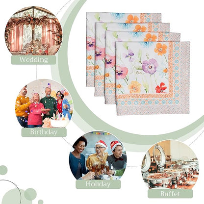 Maison d' Hermine Cloth Napkins Set of 4 100% Cotton Everyday Reusable Square - Image 5