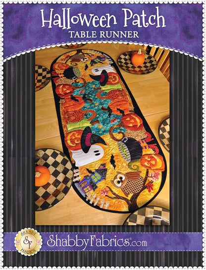 Halloween Patch Table Runner Pattern by Shabby Fabrics
