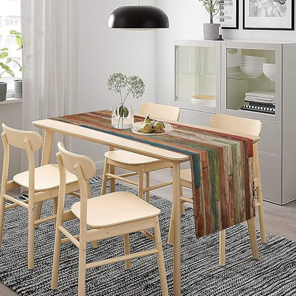 Wooden Table Runner Farmhouse Wood Floor Rustic Planks Wood Grunge Lodge - Image 4