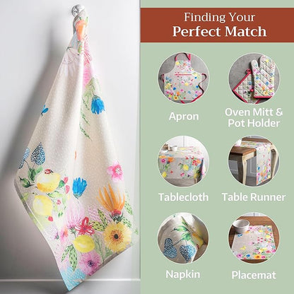 Maison d' Hermine Kitchen Towels Set of 2 100% Cotton 27.50" x 20" Reusable - Image 5