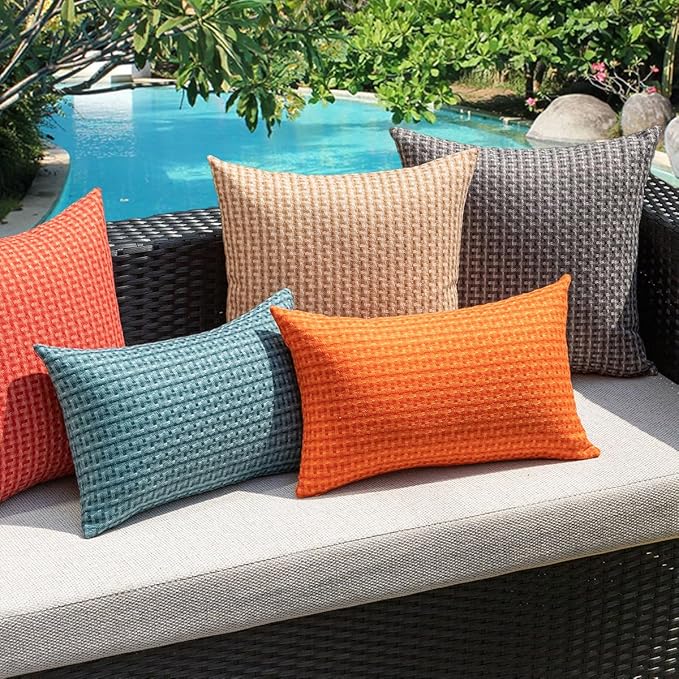 Kevin Textile Fall Outdoor Waterproof Throw Pillow Covers Pack of 2 Farmhouse - Image 7