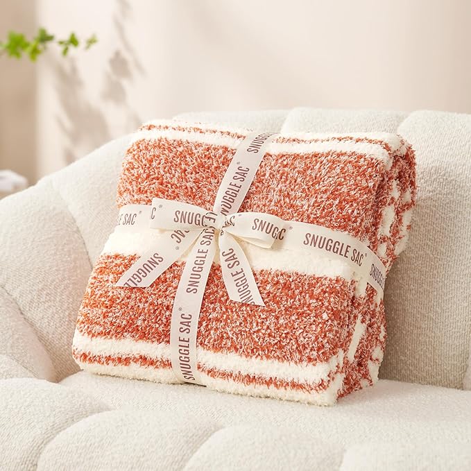 Snuggle Sac Orange Fall Throw Blanket - Image 3