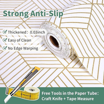 Shelf Liners for Kitchen Cabinets 23.6 in x 30 FT, Non Adhesive Cabinet Liner - Image 2
