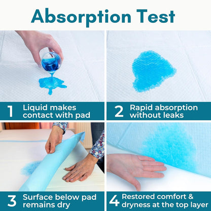 nurture heavy duty ultra absorbent bed pads chux, side view