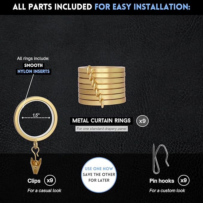 BlastHome® Luxury Curtain Rings - Image 4