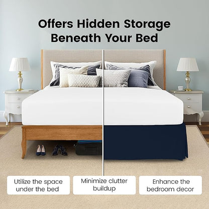 Utopia Bedding King Bed Skirt - Image 3