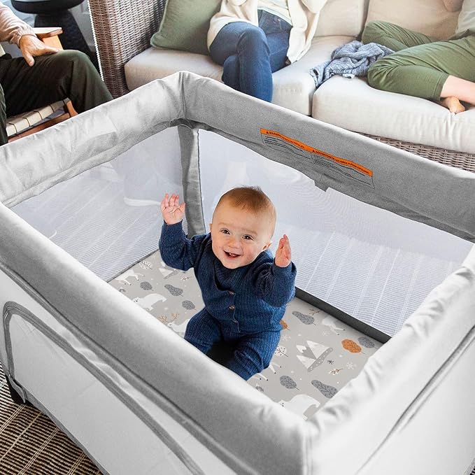 Pack n Play Sheets, BROLEX 2 Pack Mini Crib Sheets, Stretchy Portable Fitted - Image 7