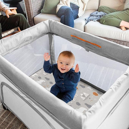 Pack n Play Sheets, BROLEX 2 Pack Mini Crib Sheets, Stretchy Portable Fitted - Image 7
