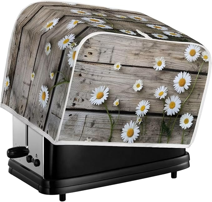 Old Wooden Daisy Printed Appliance Cover - Image 6