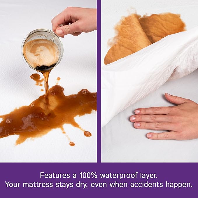 Split Top King Waterproof Mattress Protector - Image 2