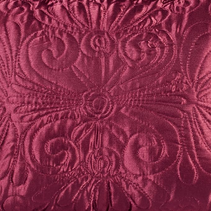 Touch of Class Portia Luxury Bedding | Rich Ruby Red | Premier Quilted - Image 5