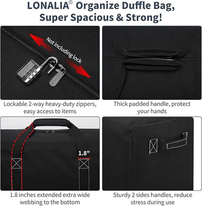 42 Inch Large Duffle Bag for Travel - 116L Extra Large Heavy Duty Duffel Bag - Image 5