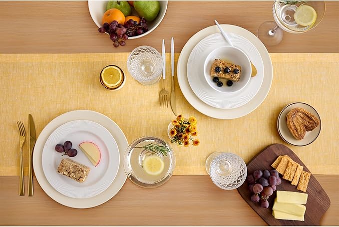 Solino Home Linen Table Runner 108 Inches Long - Image 3