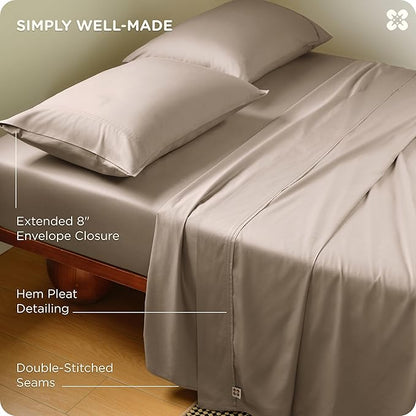 Bedsure Cooling Sheets, Rayon Derived from Bamboo & Cotton Blend, GentleSoft - Image 7
