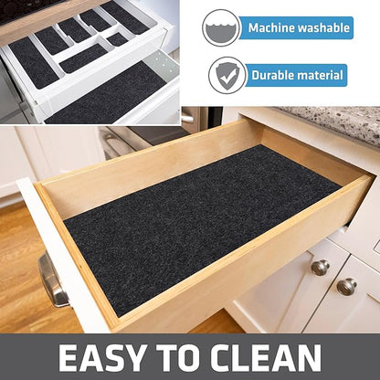 Drymate Premium Luxury Shelf & Drawer Liner, Thick Cushioned Fabric, - Image 6