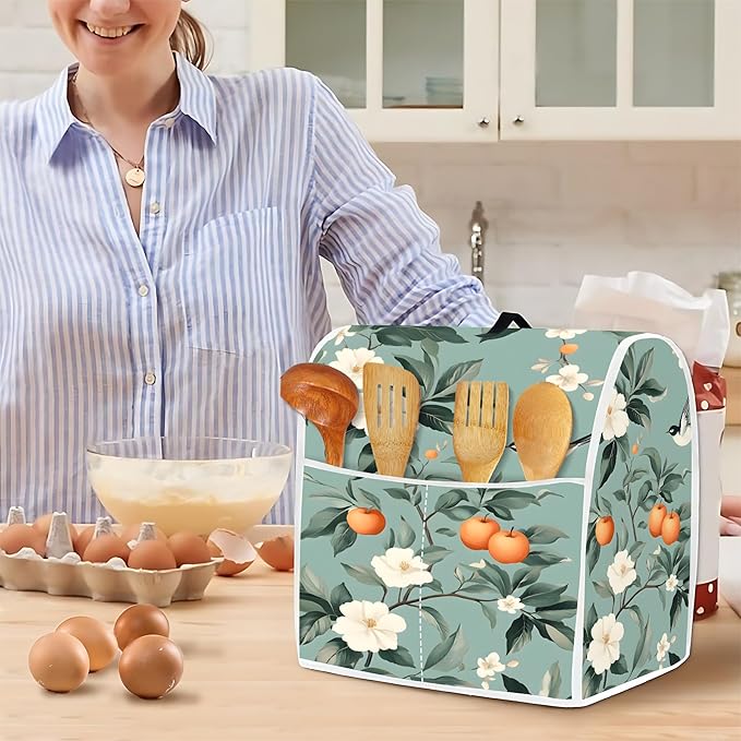 Mixer Dust Cover for 6-8 Qt Stand Mixer, Cloth Cover - Image 4