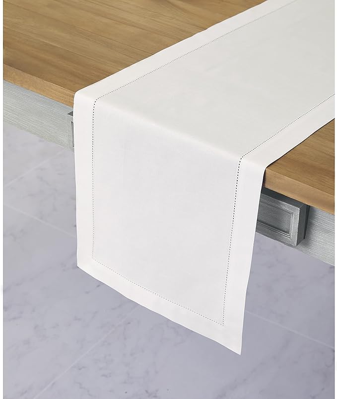 Solino Home White Table Runner 156 Inches Long - Image 2