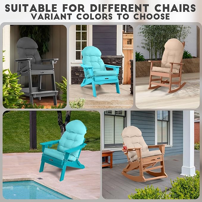 FUNBERRY Adirondack Chair Cushion, Thicken Comfy Cushions - Image 3