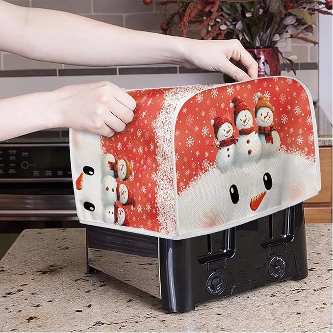 Christmas Snowman Printed Toaster Cover - Image 3
