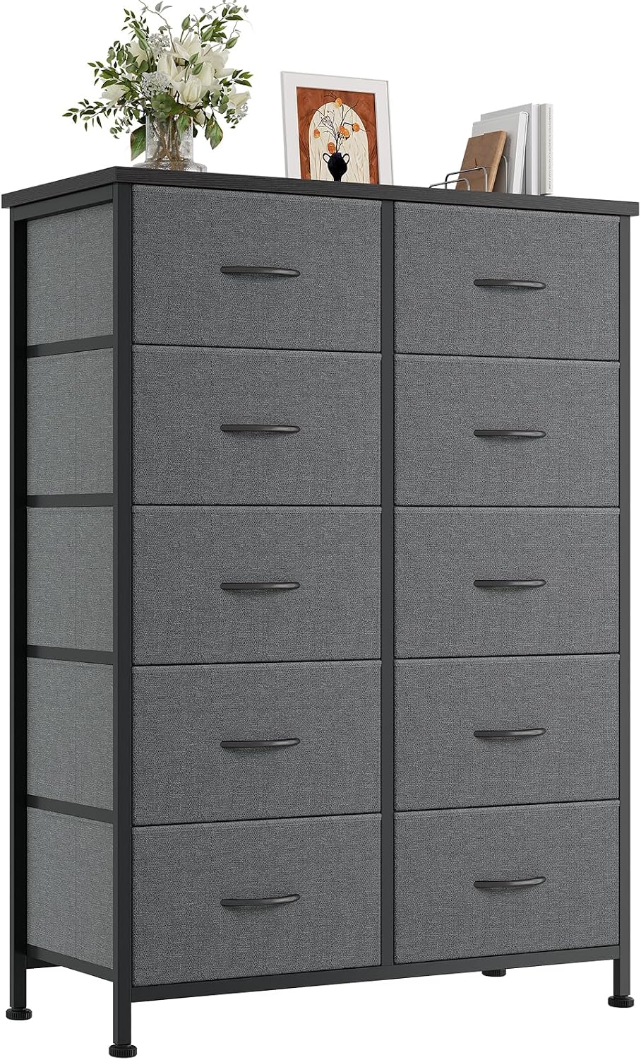 dumos 10 drawer dresser for bedroom, storage organizer, main product view