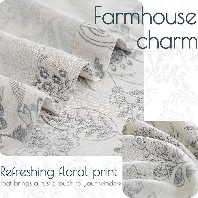 jinchan Floral Kitchen Curtains - Image 6