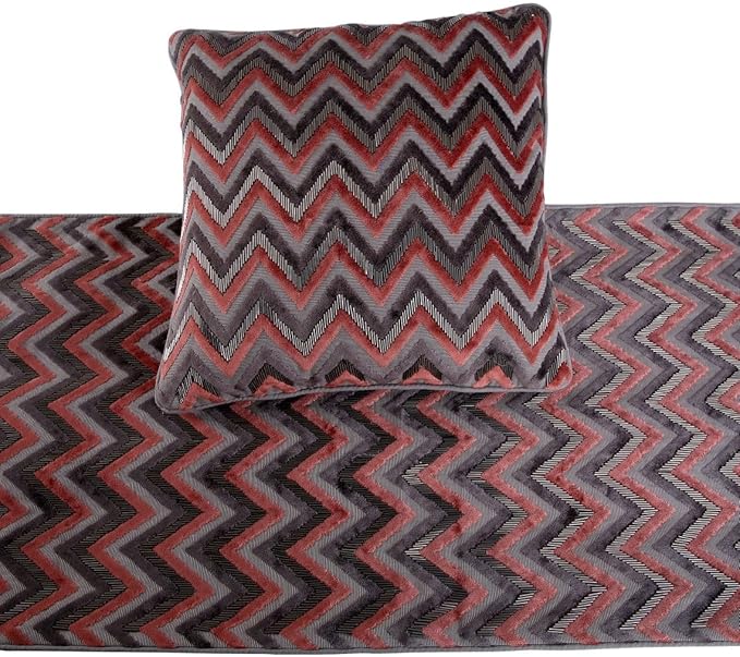 The HomeCentric Grey Bed Runner, King Size 90"x18" Decorative Bed Runner - Image 2